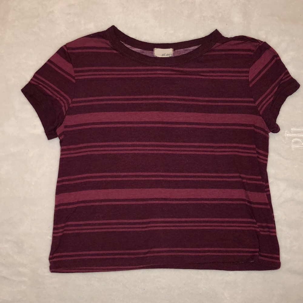 Wet seal maroon crop top